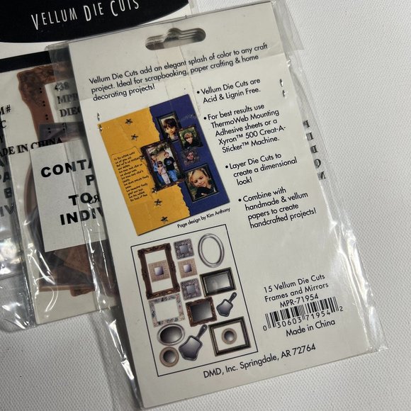 Scrapbook Paperbilities vellum die cuts frames and mirror - Picture 2 of 2